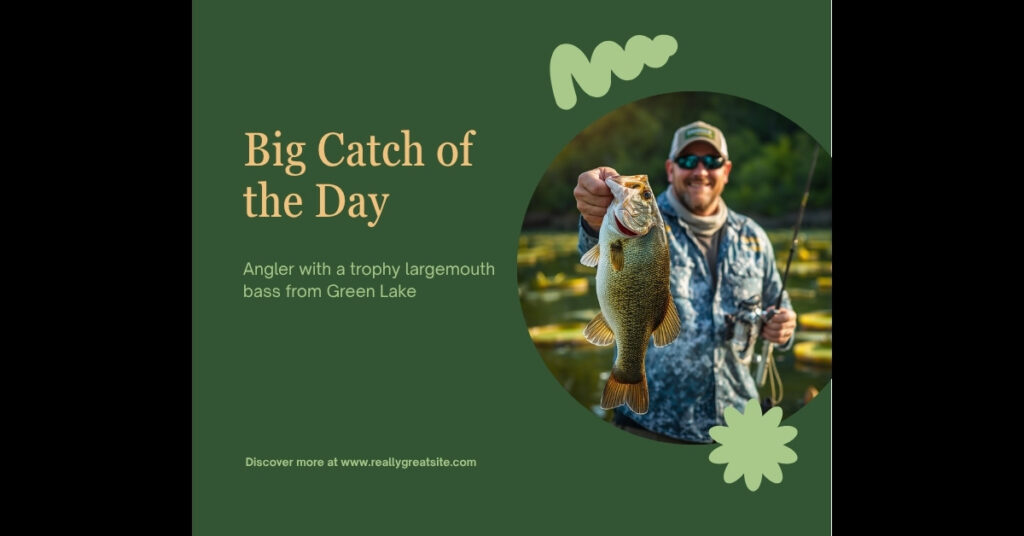 Angler holding a freshwater bass catch