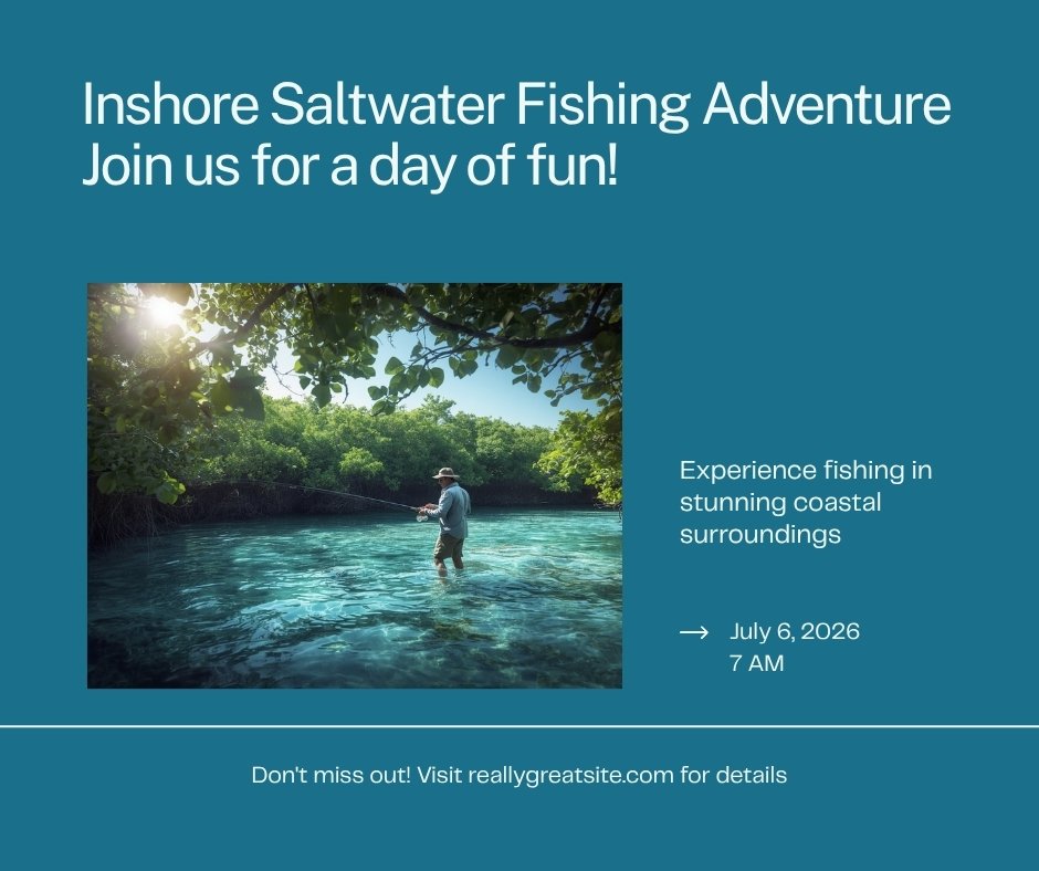 Inshore saltwater flats fishing action