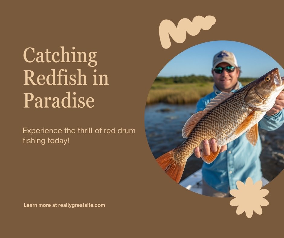 Saltwater Redfish Drum Fishing