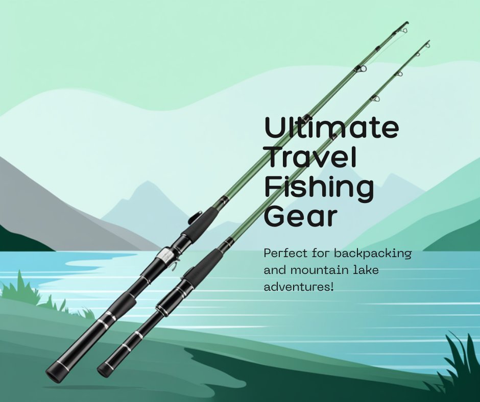 Telescopic fishing rods compact design