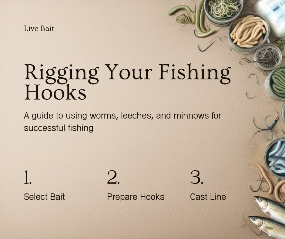 Bait and hook rigging for different species